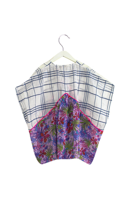 A Purple Short Sleeve Dresses from Nellystella in size 6T for girl. (Back View)