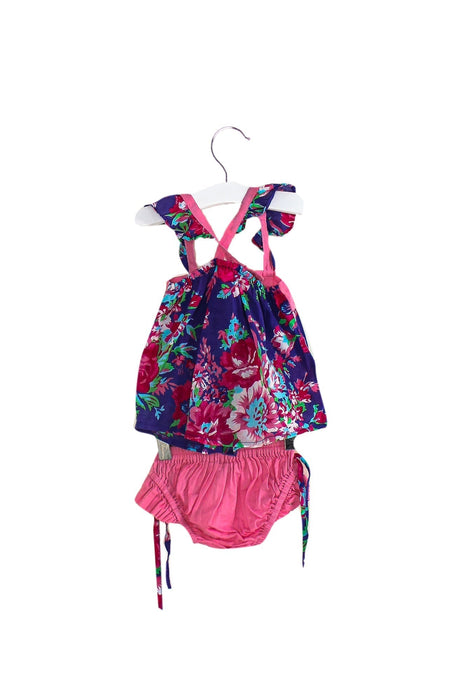 A Purple Shorts Sets from Coco and Ginger in size 6-12M for girl. (Back View)