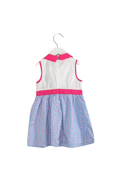 A Multicolour Sleeveless Dresses from Chickeeduck in size 18-24M for girl. (Back View)