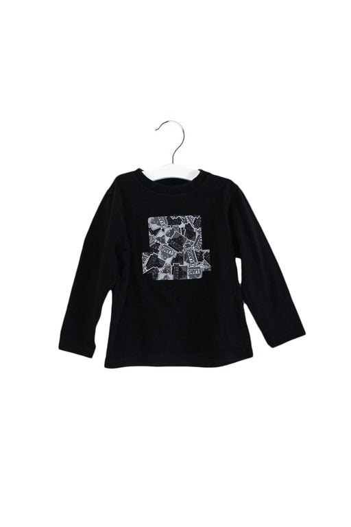 A Black Long Sleeve Tops from XLARGE Kids in size 5T for boy. (Front View)