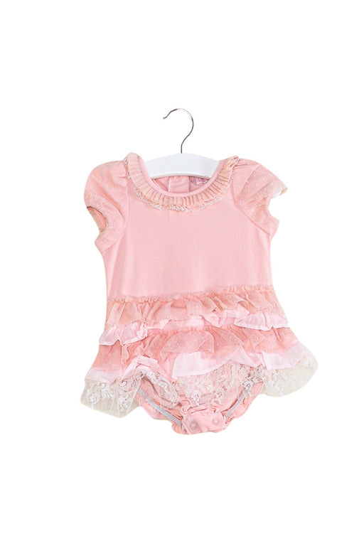 A Pink Short Sleeve Dresses from Nicholas & Bears in size 6-12M for girl. (Front View)