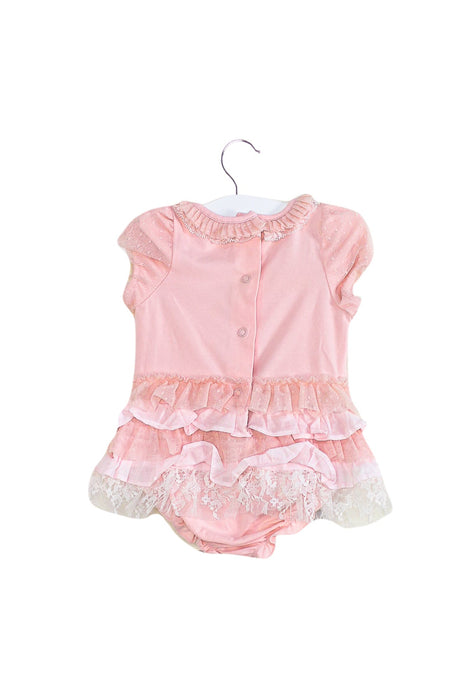 A Pink Short Sleeve Dresses from Nicholas & Bears in size 6-12M for girl. (Back View)