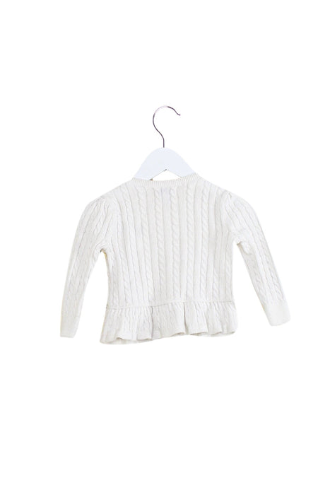 A White Cardigans from Ralph Lauren in size 6-12M for girl. (Back View)