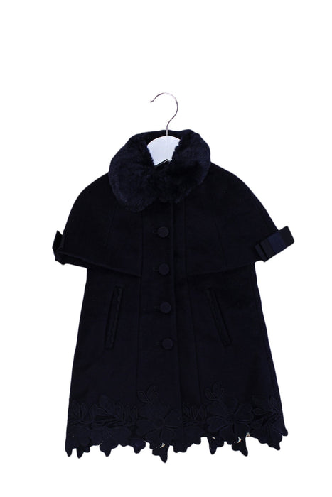 A Navy Coats from Nicholas & Bears in size 6-12M for girl. (Front View)