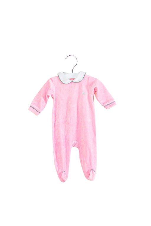 A Pink Long Sleeve Jumpsuits from Livly in size 0-3M for girl. (Front View)
