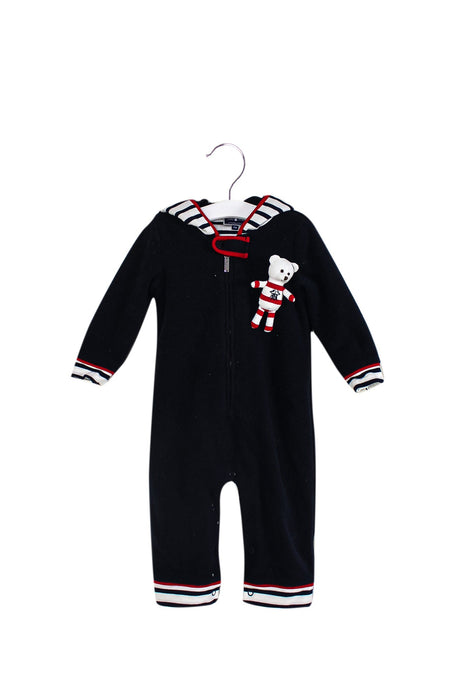 A Black Long Sleeve Jumpsuits from Nicholas & Bears in size 12-18M for boy. (Front View)