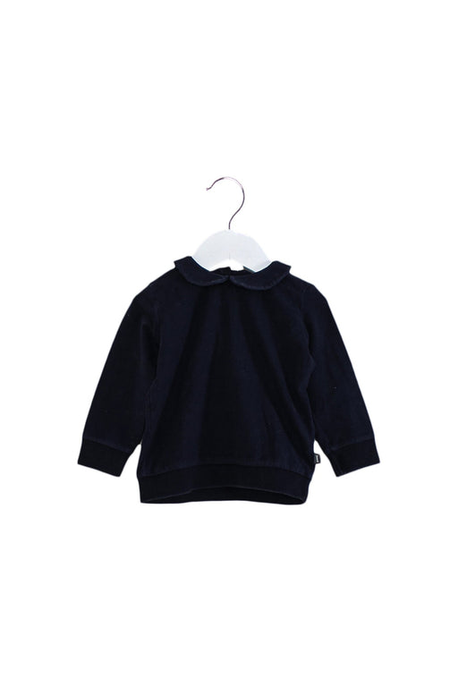 A Navy Long Sleeve Tops from Imps & Elfs in size 6-12M for girl. (Front View)