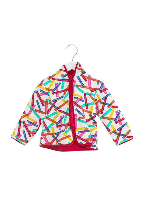 A White Zippered Sweatshirts from Agatha Ruiz De La Prada in size 4T for girl. (Front View)