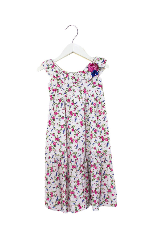 A White Sleeveless Dresses from Monnalisa in size 3T for girl. (Front View)