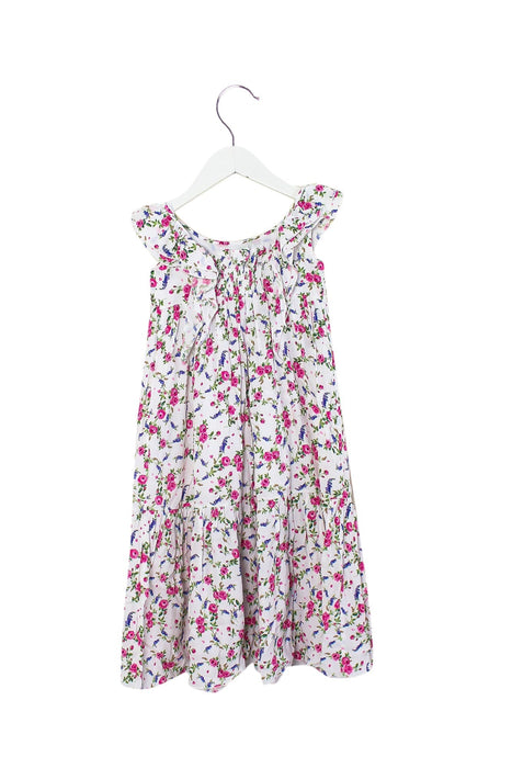 A White Sleeveless Dresses from Monnalisa in size 3T for girl. (Back View)