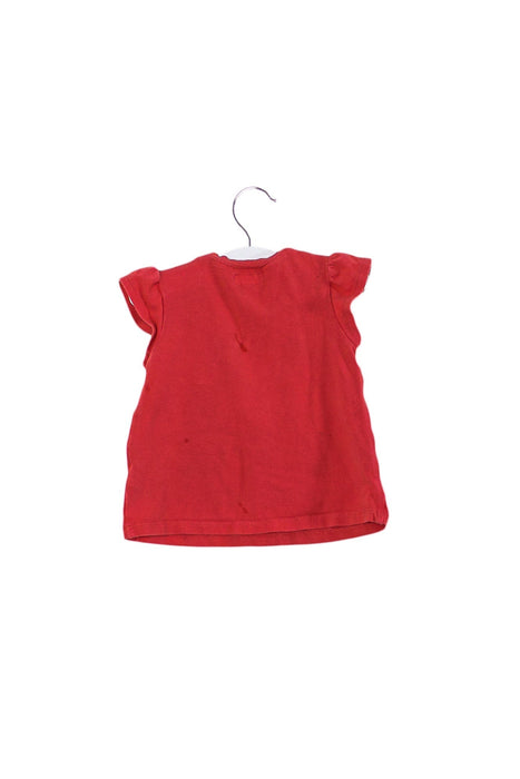 A Pink Short Sleeve Tops from Marese in size 6-12M for girl. (Back View)
