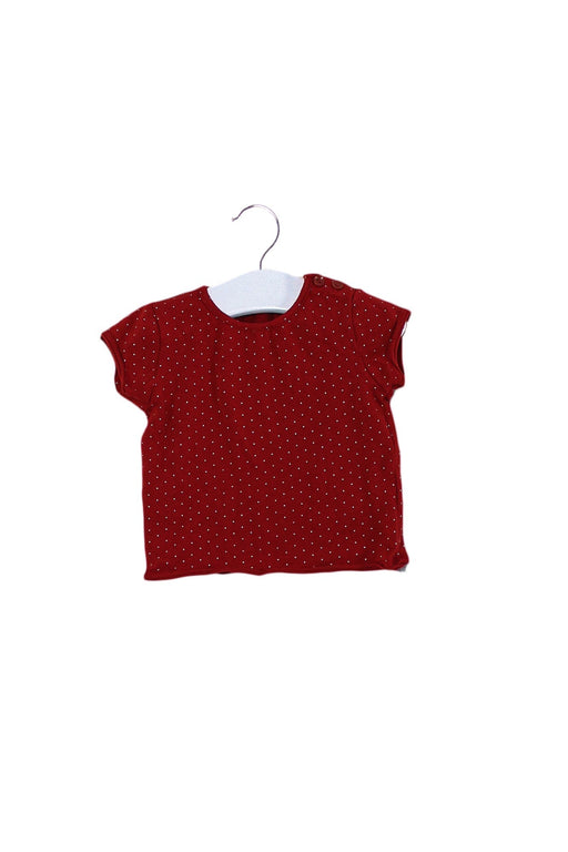 A Red Short Sleeve T Shirts from Absorba in size 6-12M for girl. (Front View)