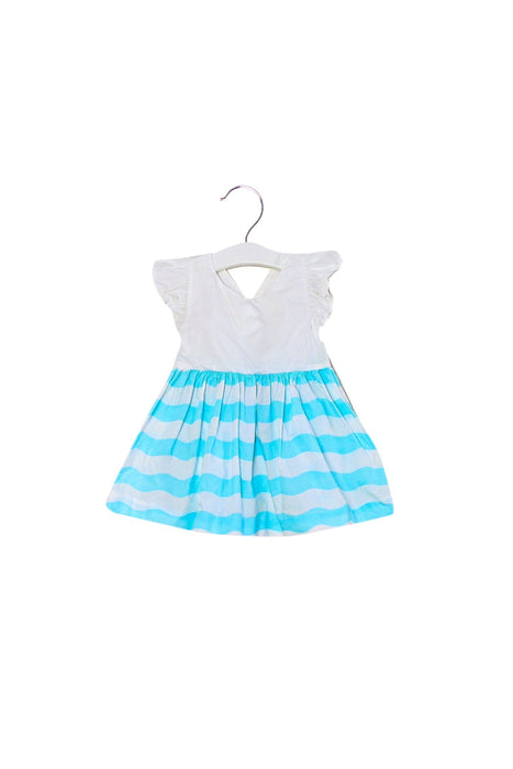 A White Dress Sets from Jacadi in size 3-6M for girl. (Front View)