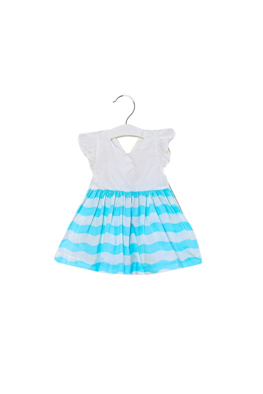 A White Dress Sets from Jacadi in size 3-6M for girl. (Front View)