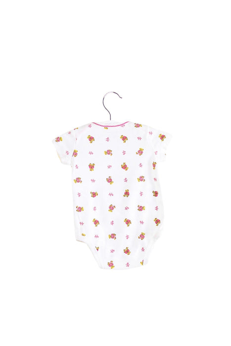 A White Short Sleeve Bodysuits from Ralph Lauren in size 0-3M for girl. (Back View)