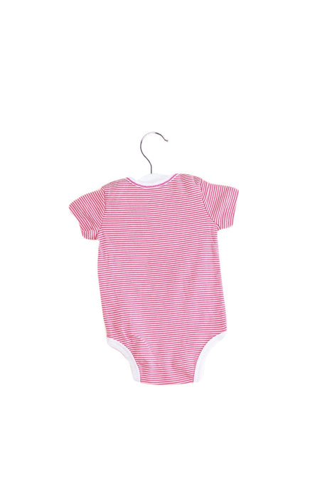 A Pink Short Sleeve Bodysuits from Ralph Lauren in size 0-3M for girl. (Back View)