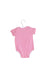 A Pink Short Sleeve Bodysuits from Ralph Lauren in size 0-3M for girl. (Back View)