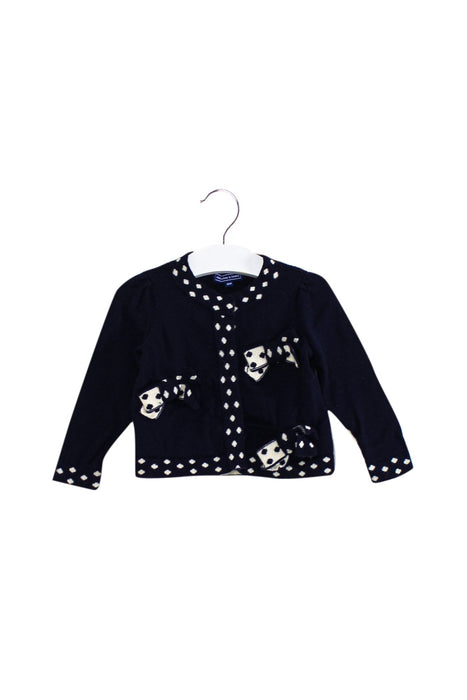A Navy Cardigans from Nicholas & Bears in size 12-18M for girl. (Front View)