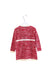 A Red Sweater Dresses from Ferrari in size 3T for girl. (Back View)