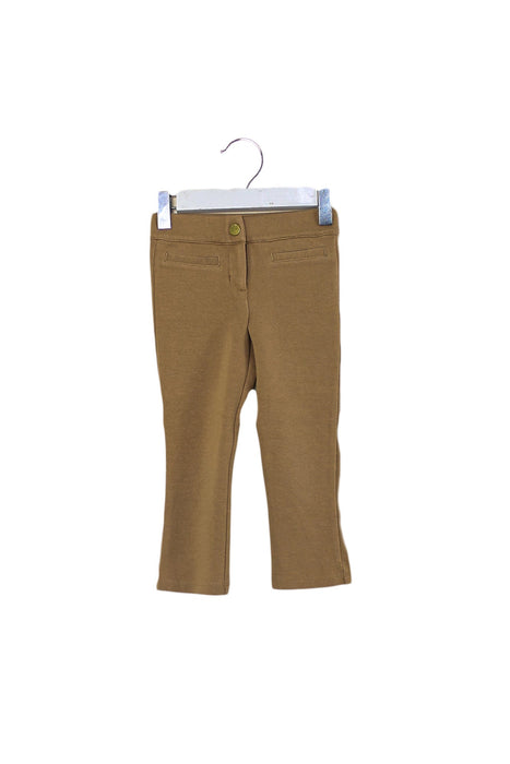 A Beige Casual Pants from Janie & Jack in size 3T for girl. (Front View)