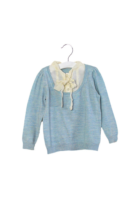 A Blue Knit Sweaters from Nicholas & Bears in size 3T for girl. (Front View)