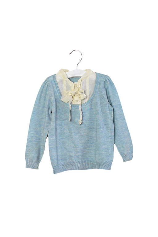 A Blue Knit Sweaters from Nicholas & Bears in size 3T for girl. (Front View)