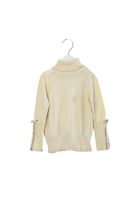 A Beige Knit Sweaters from Nicholas & Bears in size 4T for girl. (Front View)
