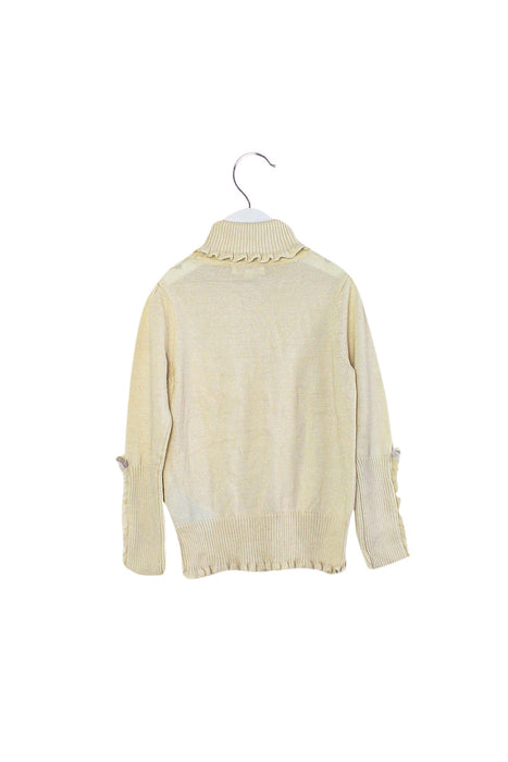A Beige Knit Sweaters from Nicholas & Bears in size 4T for girl. (Back View)