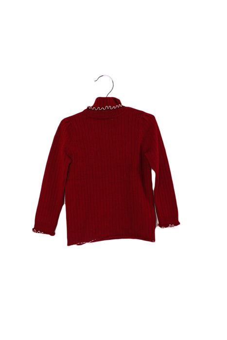 A Red Knit Sweaters from Nicholas & Bears in size 3T for girl. (Front View)