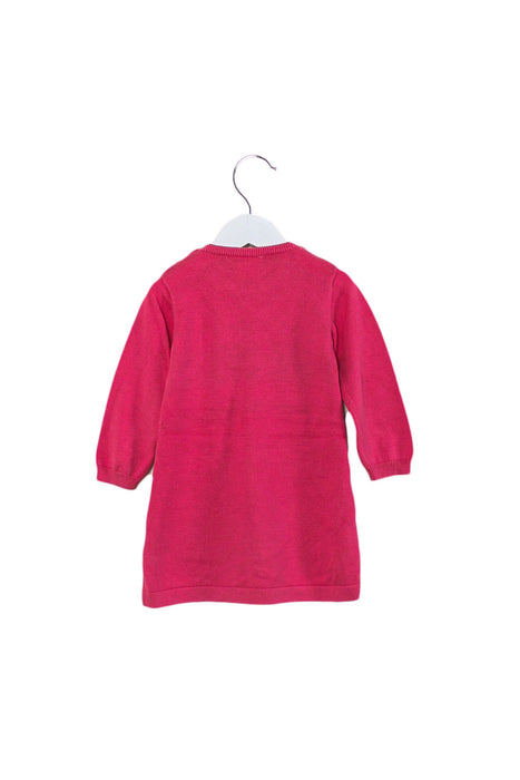 A Pink Long Sleeve Dresses from Seed in size 12-18M for girl. (Back View)