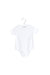 A White Short Sleeve Bodysuits from Nanos in size 6-12M for girl. (Front View)