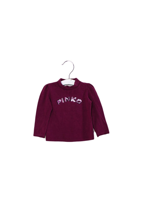 A Purple Long Sleeve Tops from Pinko in size 12-18M for girl. (Front View)