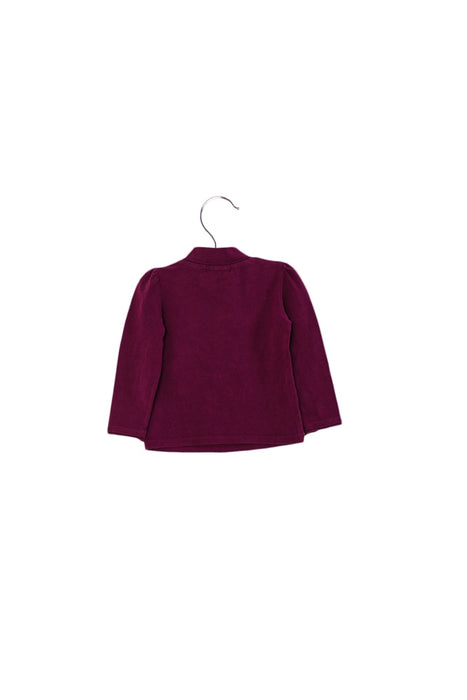 A Purple Long Sleeve Tops from Pinko in size 12-18M for girl. (Back View)