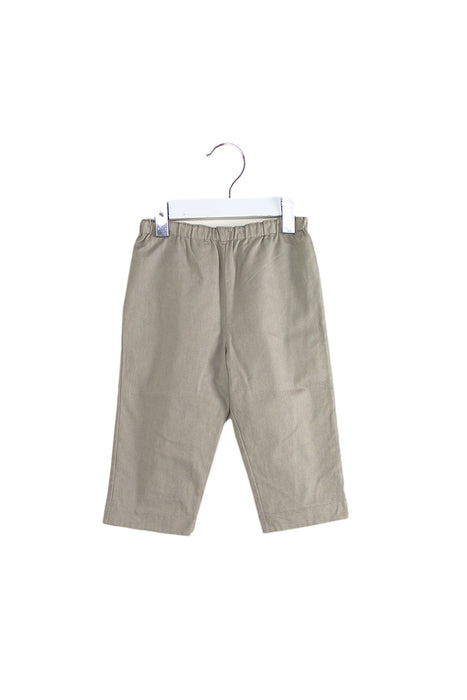 A Beige Casual Pants from Burberry in size 6-12M for girl. (Front View)