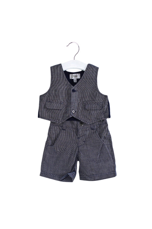 A Blue Shorts Sets from Bébé by Minihaha in size 6-12M for boy. (Front View)