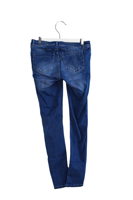 A Blue Jeans from Seraphine in size S for maternity. (Back View)