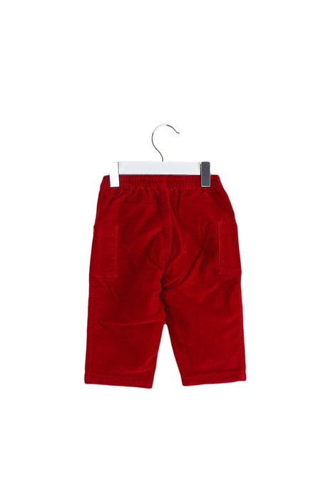 A Red Casual Pants from Petit Bateau in size 6-12M for boy. (Back View)