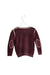 A Burgundy Knit Sweaters from Bonpoint in size 3T for girl. (Back View)