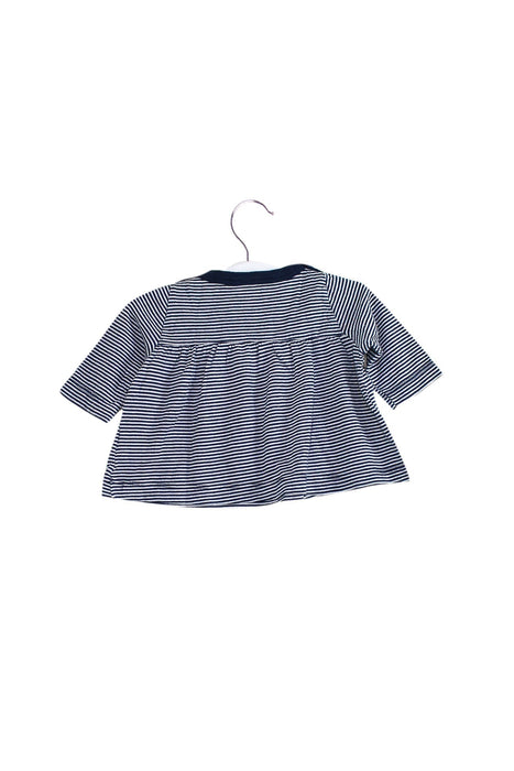 A White Long Sleeve Dresses from Petit Bateau in size 0-3M for girl. (Back View)