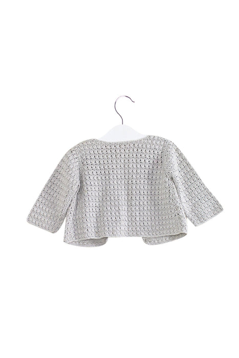 A Grey Cardigans from Bonpoint in size 3-6M for girl. (Back View)