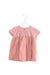 A Pink Short Sleeve Dresses from Emile et Ida in size 2T for girl. (Front View)