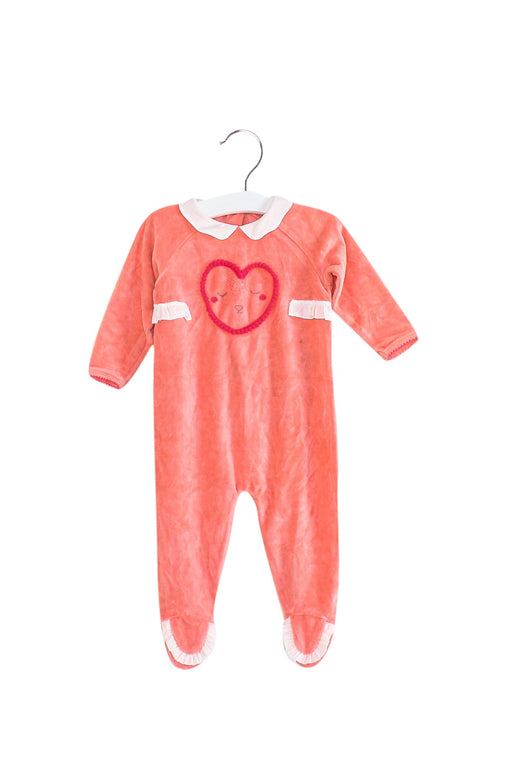 A Orange Long Sleeve Jumpsuits from Billieblush in size 3-6M for girl. (Front View)