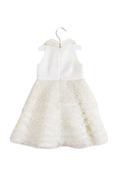 A Ivory Sleeveless Dresses from Nicholas & Bears in size 12-18M for girl. (Back View)
