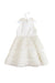 A Ivory Sleeveless Dresses from Nicholas & Bears in size 12-18M for girl. (Back View)
