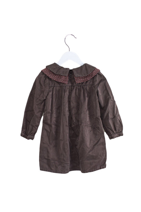 A Brown Long Sleeve Dresses from Ángeles Clothing in size 2T for girl. (Back View)