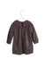 A Brown Long Sleeve Dresses from Ángeles Clothing in size 2T for girl. (Back View)