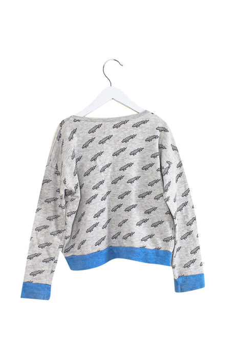 A Grey Crewneck Sweatshirts from Blune in size 8Y for neutral. (Back View)