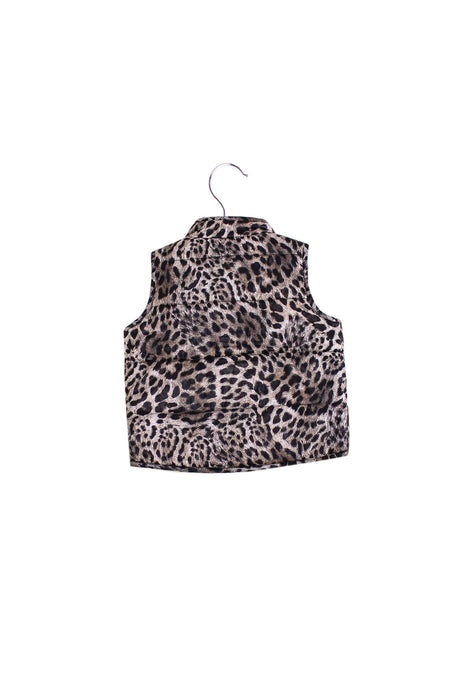 A Brown Outerwear Vests from Seed in size 3-6M for girl. (Back View)