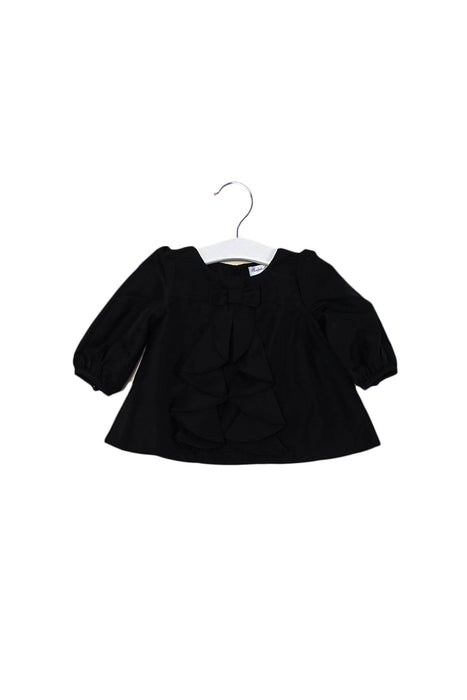 A Black Long Sleeve Dresses from Ralph Lauren in size 0-3M for girl. (Front View)