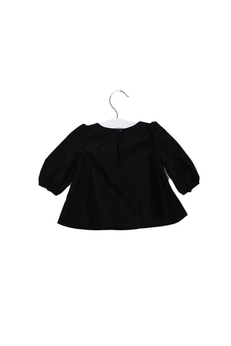 A Black Long Sleeve Dresses from Ralph Lauren in size 0-3M for girl. (Back View)